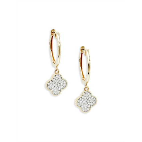 Saks Fifth Avenue 14K Yellow Gold & 0.26 TCW Diamond Drop Earrings