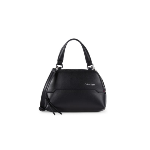 Calvin Klein Jasper Faux Leather Double Top Handle Bag