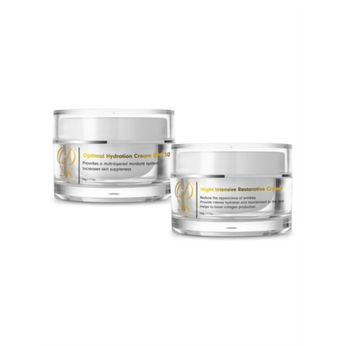 D24K Cosmetics Day To Night Duo - D24k Optimal Hydration Cream SPF 30 Night Intensive Restorative Cream