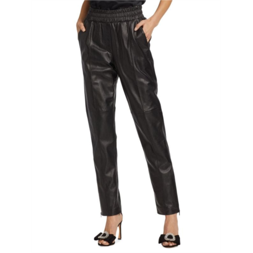 Cinq a Sept Astra Tapered Leather Pants