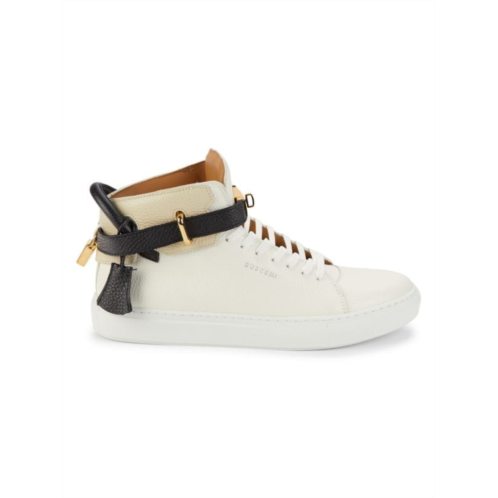 Buscemi Alce Leather High Top Platform Sneakers