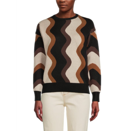 YAL New York Wavy Striped Sweater