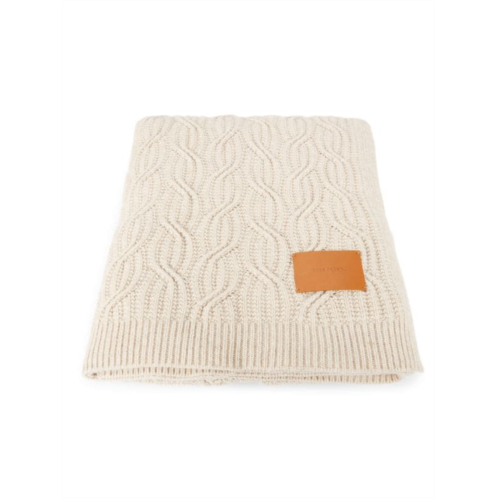 Vince Cableknit Merino Wool Blend Throw Blanket