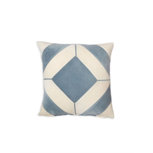 Roselli Trading Diamond Blue Two Tone Accent Pillow