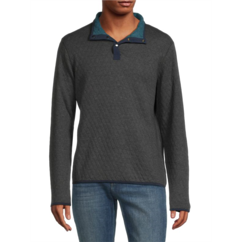 Bonobos Reversible Quilted Button Pullover
