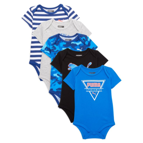 Puma Baby Boys 5-Pack Jersey Bodysuits