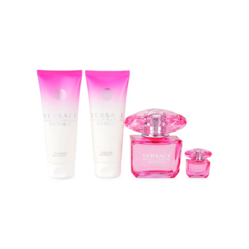 Versace Bright Crystal 4-Piece Eau De Parfum Gift Set