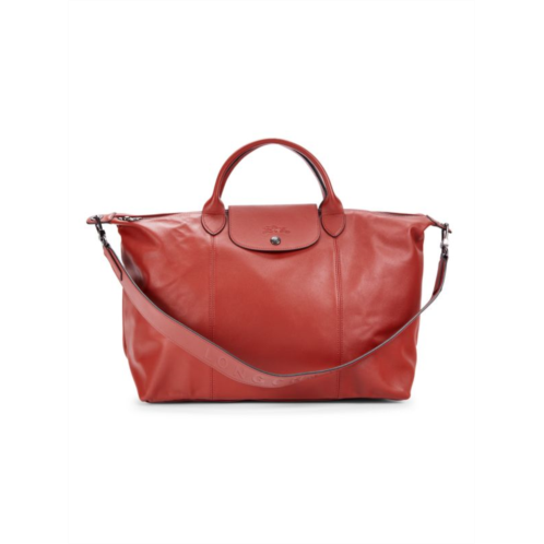 Longchamp Leather Top Handle Bag
