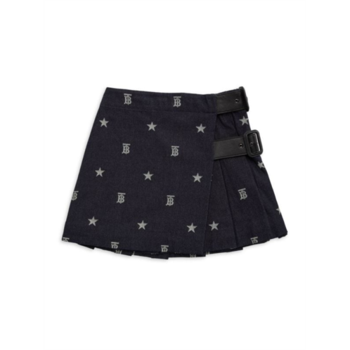 Burberry Little Girls Embroidered Pleated Skirt
