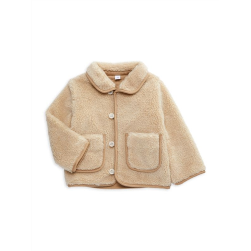 Burberry Baby Girls Faux Fur Jacket