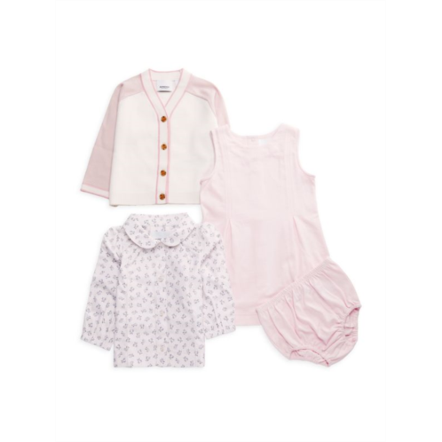 Burberry Baby Girls 4-Piece Sweater, Shirt, Dress & Bloomers Set