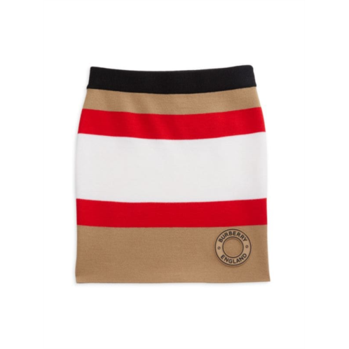 Burberry Little Girls & Girls Striped Wool Blend Skirt