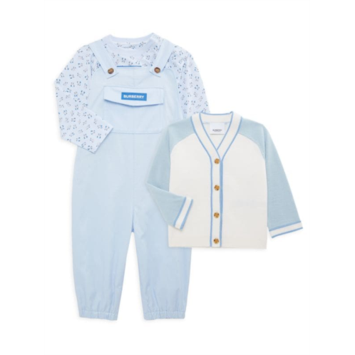 Burberry Baby Boys 3-Piece Sweater, Bodysuit & Coverall Set