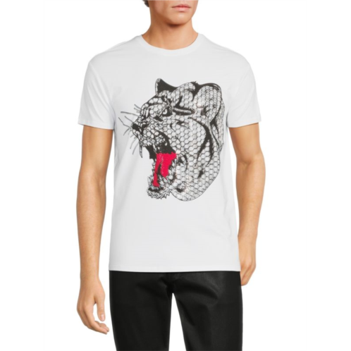 X Ray Embellished Tiger Graphic Tee