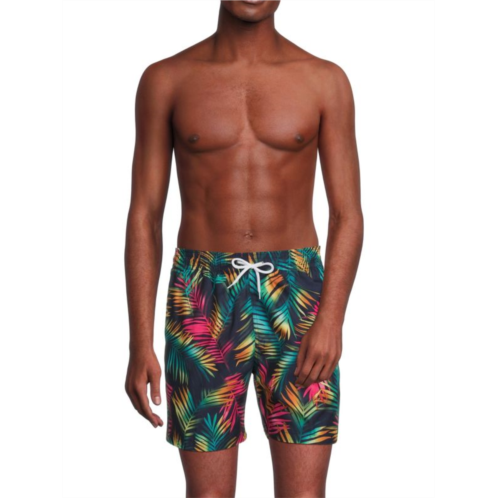 Trunks Surf + Swim Sano Leaf Print Swim Shorts