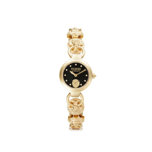 Versus Versace 26MM Broadwood Petite Goldtone IP Stainless Steel & Swarovski Crystal Bracelet Watch