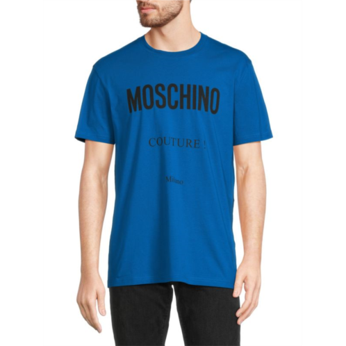 Moschino Logo Milano Crewneck T Shirt