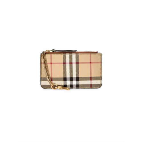 Burberry Check Leather Wallet