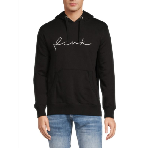 French Connection Embroidered Trim Hoodie