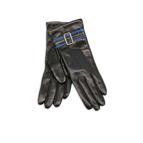 Portolano Belted Brogue Leather Gloves