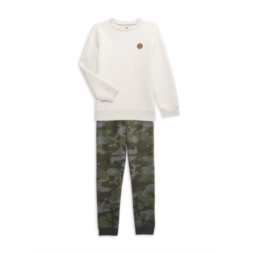 Timberland Boys 2-Piece Sweatshirt & Camo Pants Set