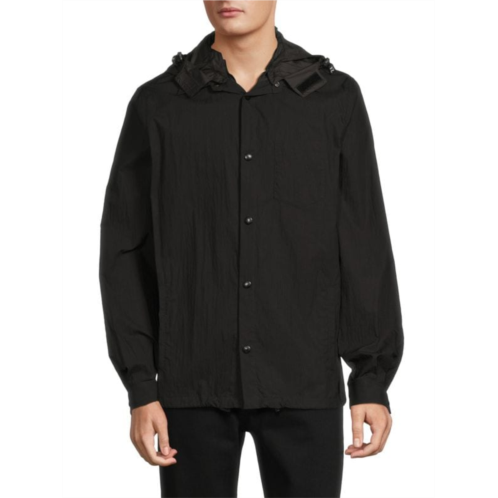 Valentino Hooded Shirt Jacket