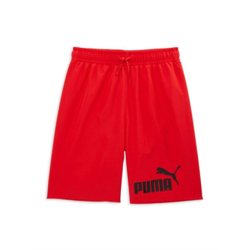Puma Boys Logo Drawstring Swim Shorts
