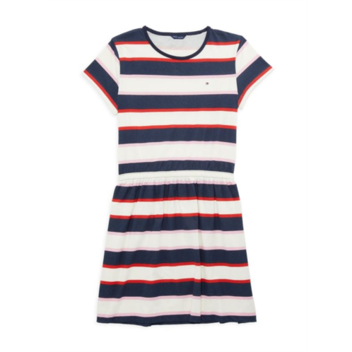 Tommy Hilfiger Girls Striped T Shirt Dress