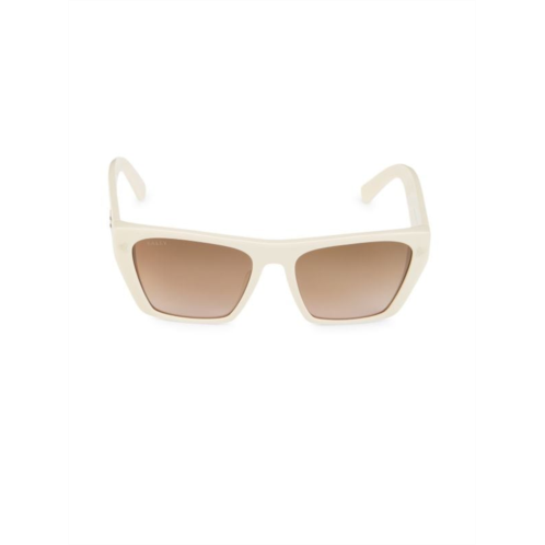 Bally 55MM Rectangle Sunglasses