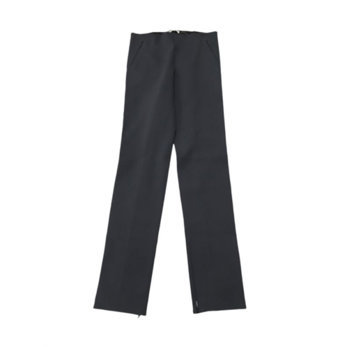 The Row Corza Zipped Hem Trousers In Black Polyamide