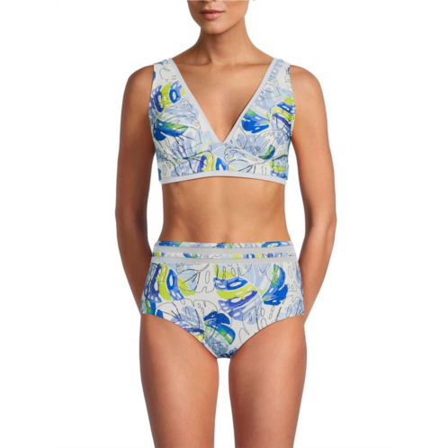 Tommy Hilfiger Leaf Print Bikini Top