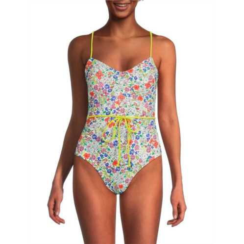 Tommy Hilfiger Floral One-Piece Swimsuit