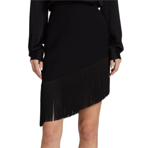 Michael Kors Collection Asymmetric Fringed Mini Skirt