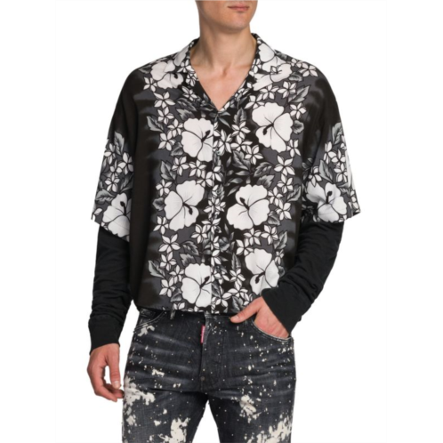 Dsquared2 Floral Bowling Shirt