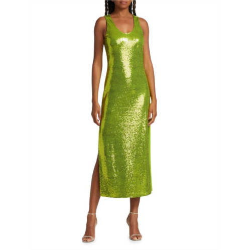 Michael Kors Collection Sequin Midi Sheath Dress