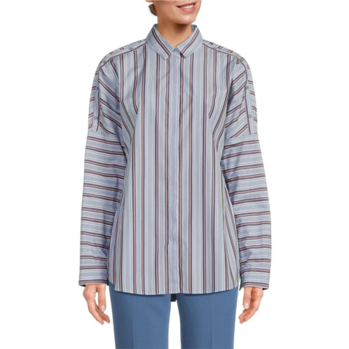 Akris punto Striped Drop Shoulder Shirt