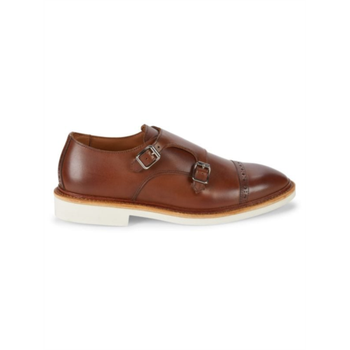 Allen Edmonds Charles Leather Double Monk Strap Shoes