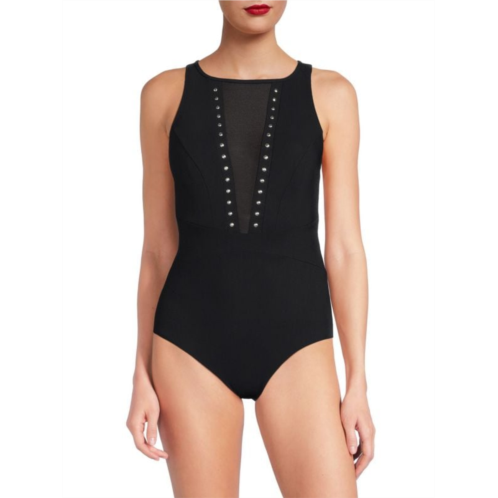 Amoressa by Miraclesuit Ophelia Studded One-Piece Swimsuit