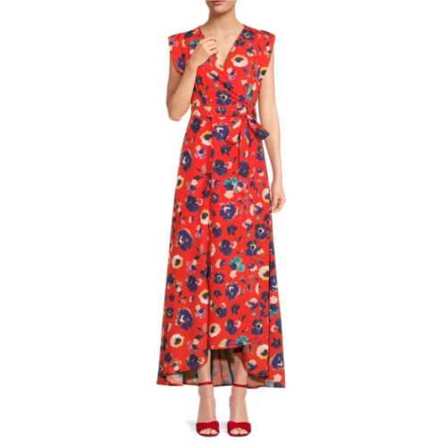 Hutch Floral Cap Sleeve Maxi Dress
