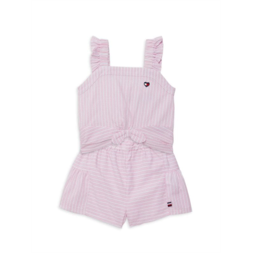 Tommy Hilfiger Little Girls Striped Top & Shorts Set