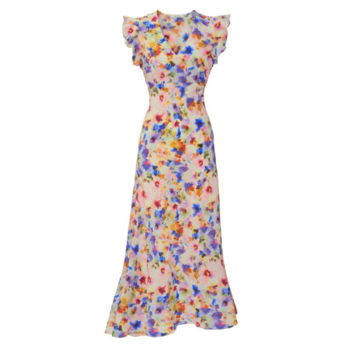 Robert Graham Leighton Floral Midi A-Line Dress