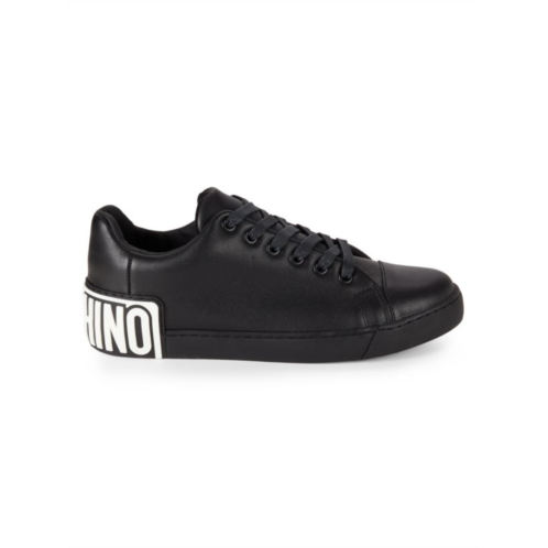 Moschino Logo Leather Sneakers