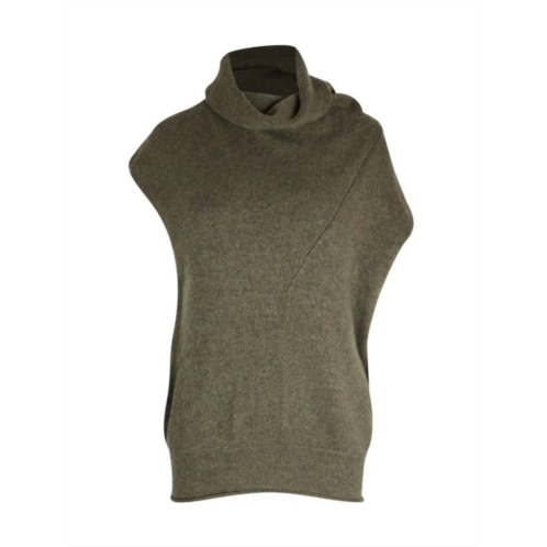 Chloe Cowl Neck Sweater In Green Cashmere