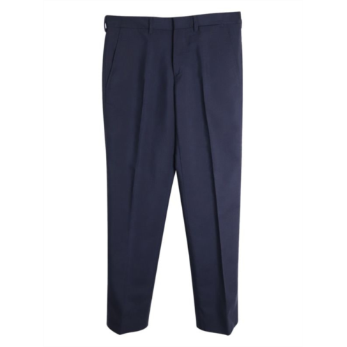 Prada Tailored Trousers In Navy Cotton