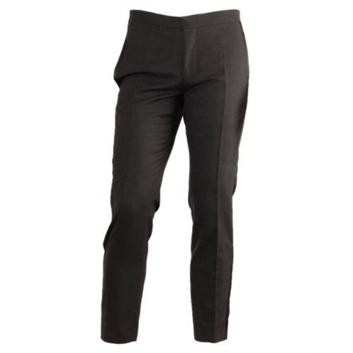 Dior Cropped Trouser In Black Wool