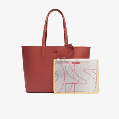 Lacoste Womens Anna Reversible Tote with Removable Pouch