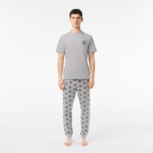 Lacoste Mens Stretch Jersey Pajama Set