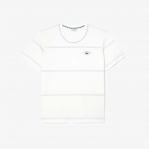 Lacoste Mens Big Fit Ribbed Collar T-Shirt