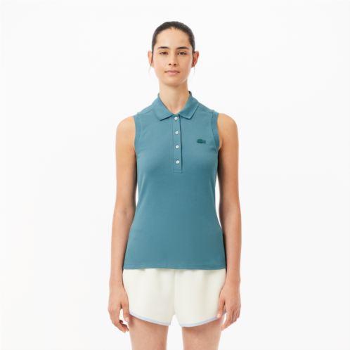 Lacoste Womens L.12.D Slim Fit Sleeveless Polo