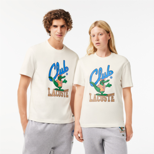 Lacoste Unisex Relaxed Fit Signature Print T-Shirt